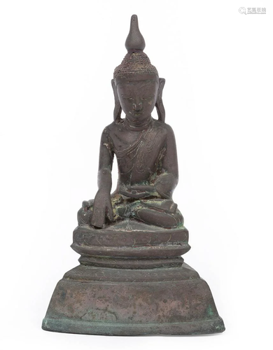 South Asian Bronze Figure of Buddha