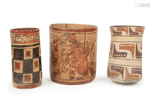 Three Pre-Columbian Pottery Vessels