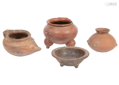 Four Pre-Columbian Pottery Vessels