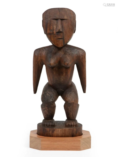 Carved Wood Tongan Goddess Figure