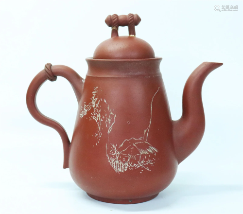 Chinese Qing Dynasty Yixing Tea or Coffee Pot