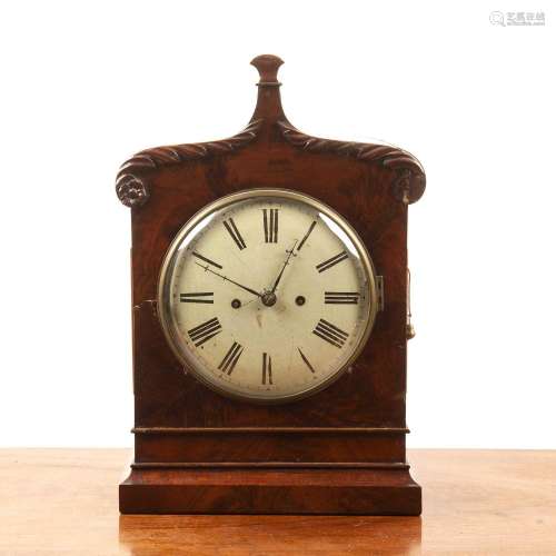 Mahogany cased bracket clock and later bracket Victorian, th...