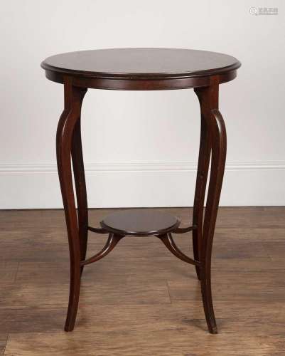 Mahogany occasional table Aesthetic movement, with circular ...