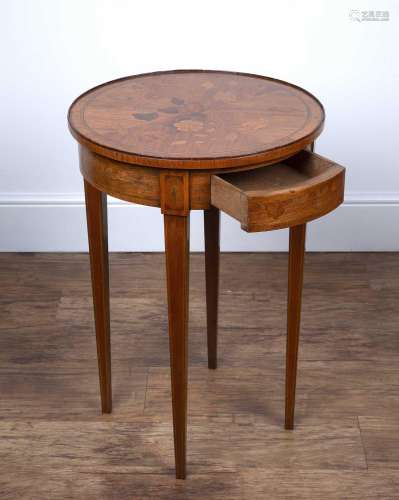 Kingwood circular occasional table French, late 19th/early 2...