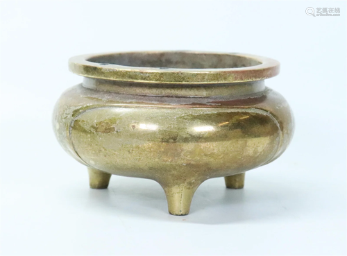 Chinese Qing Cast Bronze Incense Burner