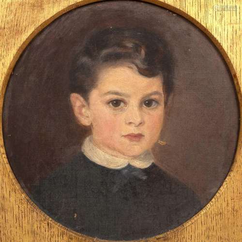 19th Century British School Pair of child portraits, oil on ...