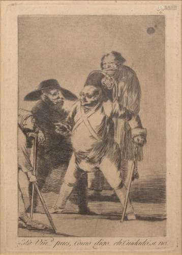 After Francisco Goya (1746-1828) Esta um...pues, como digo.....