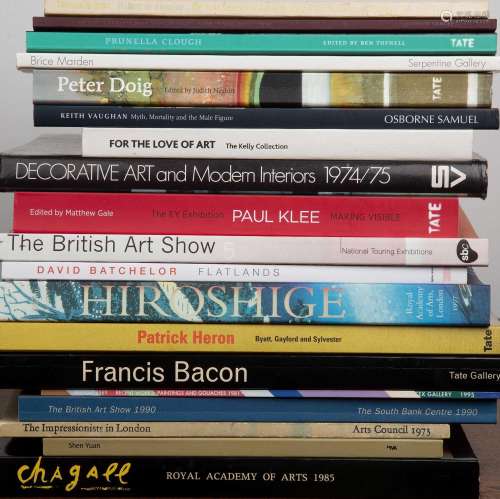 Group of Modern Britsh art catalogues including The British ...
