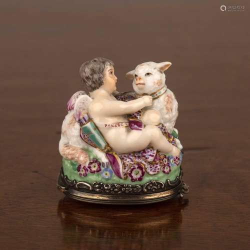 Porcelain bonbonierre French, late 19th Century modelled as ...