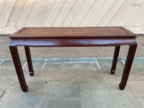 Chinese Hard Wood Waisted Table on 4 Legs