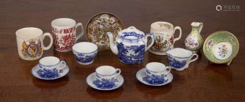 Group of china including a part blue and white Ridgway Charl...