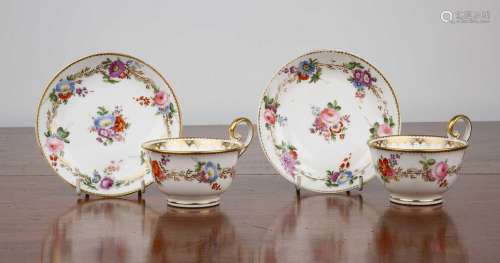 Group of Nantgarw porcelain 19th Century, to include two cup...