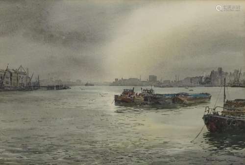 Ashton Cannell - Winter Light, watercolour, The Wapping Grou...