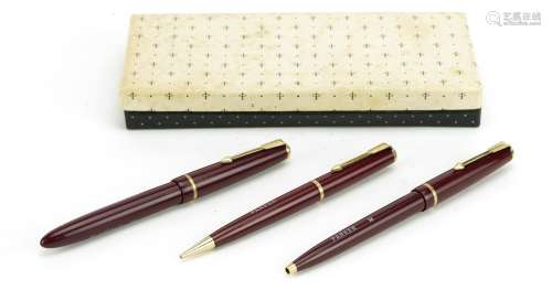 Parker Slimfold fountain pen, ballpoint pen and propelling p...