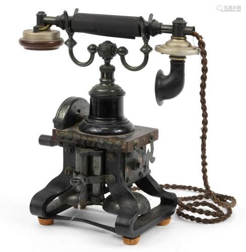 Vintage Ericsson number 16 telephone, 30cm high