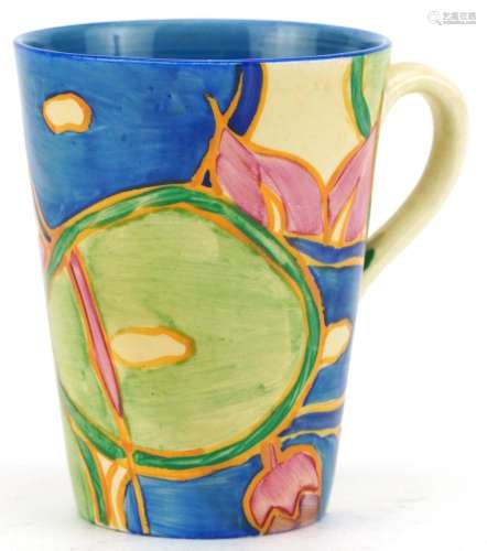 Clarice Cliff, Art Deco Fantasque cup hand painted with frui...