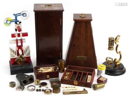 Scientific instruments and related collectables including ma...