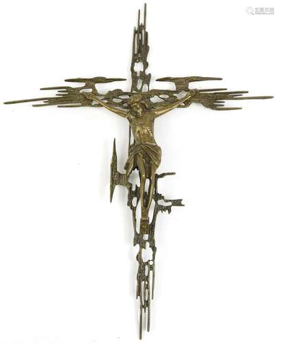 Large bronze corpus Christi, 76cm high