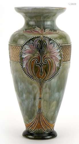 Eliza Simmons for Royal Doulton, Art Nouveau stoneware vase ...