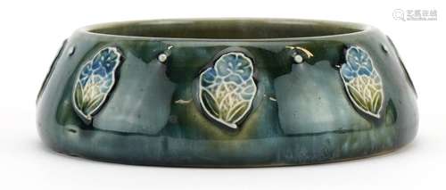 Royal Doulton Art Nouveau stoneware dish hand painted with s...