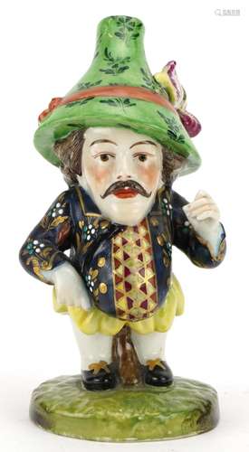 19th century hand painted porcelain dwarf in the manner of D...