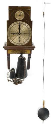 Replica model of Benjamin Franklins wall clock built in Lond...