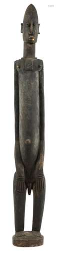 African tribal interest floor standing carved hardwood ferti...