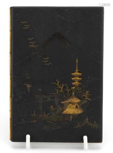 Japanese Komai style damascene cigarette case decorated with...