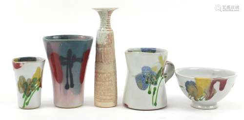 Janice Tchalenko for Dartington, Studio pottery including th...