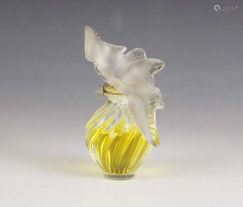 A Marc Lalique for Nina Ricci Lair du Temps perfume bottle, ...