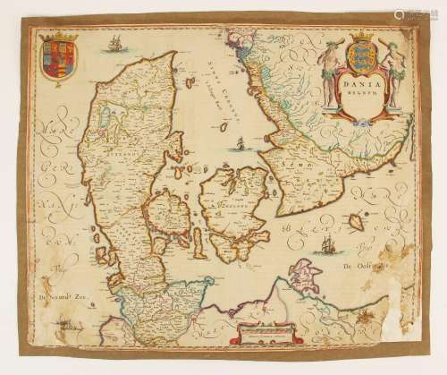 After Joan [Johannes] Blaeu (1596-1673), DANIA REGNUM, a han...