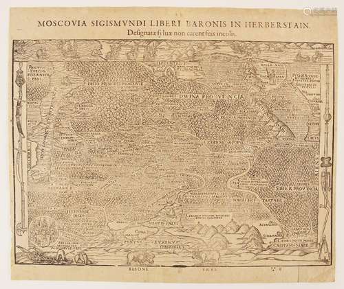 After Sigismund Herberstein (1486-1566), MOSCOVIA SIGISMUNDI...