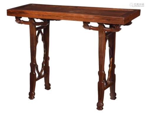 Chinese Art Deco Blackwood Altar Table