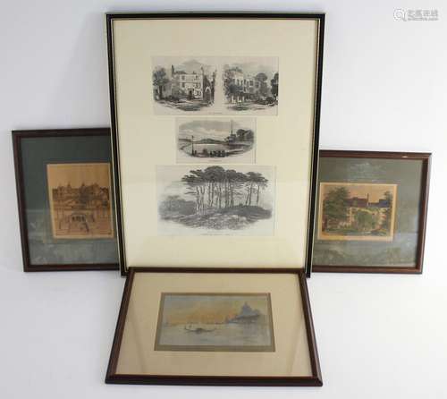 Three prints taken from the Illustrated London News of Septe...