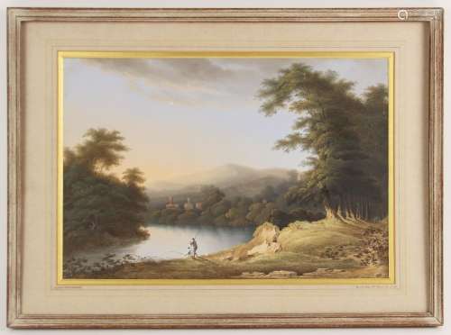 John Rathbone (1750-1807), River Dee Nr Chester 1798, Waterc...