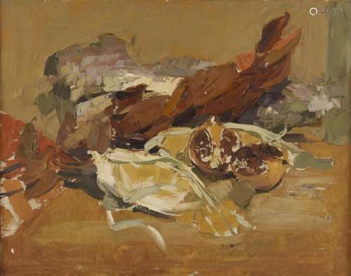Jane Lloyd (British, b.1929), Orange Still Life, Oil on canv...