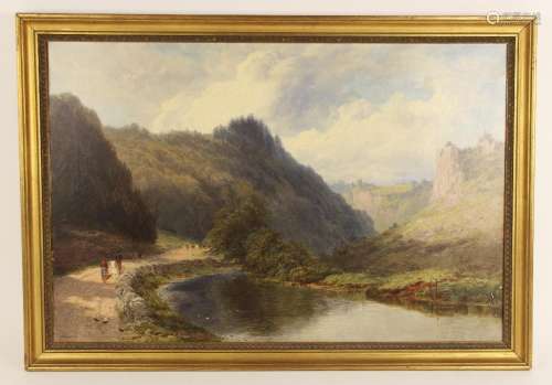 Edward Hargitt (Scottish, 1835-1895), On The Wye Near Buxton...