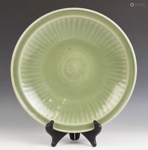 A Chinese Longquan Celadon charger, Ming Dynasty, of circula...