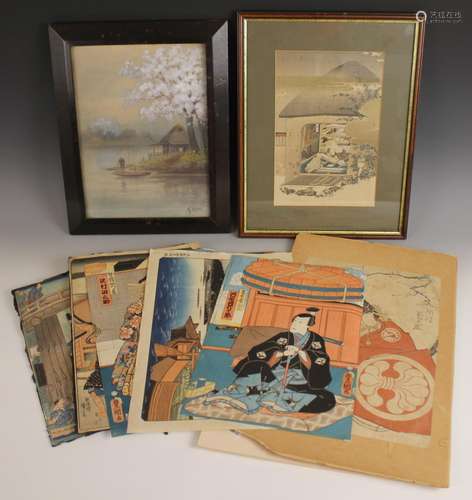 Japanese Ukiyo-E School (Meiji Period 1868-1912), A collecti...