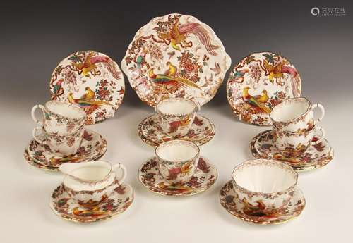 A Royal Crown Derby part tea service in the Olde Avesbury, c...