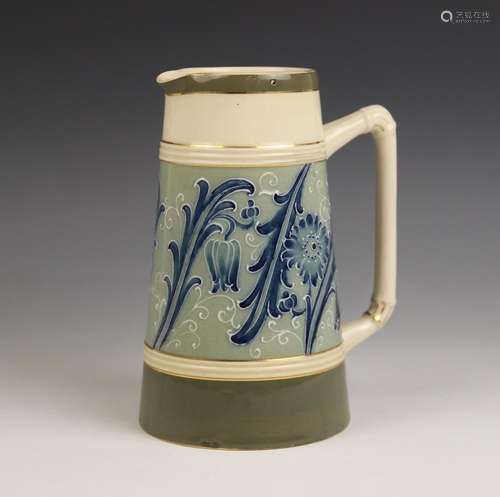 A James Macintyre & Co Ltd Gesso Faience milk jug, late ...