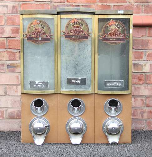 A vintage retail Pure Coffee dispenser, mid to late 20th cen...