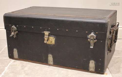 A Vintage motoring trunk by Finnigans of New Bond Street, th...