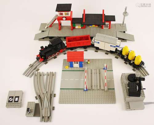 A boxed Lego 7730 Electric Goods Trainset (assembled, probab...