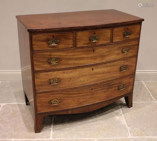 An early 19th century mahogany bowfront chest of drawers, fo...