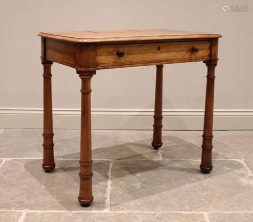 A Gillows of Lancaster satin ash chamber table, mid to late ...