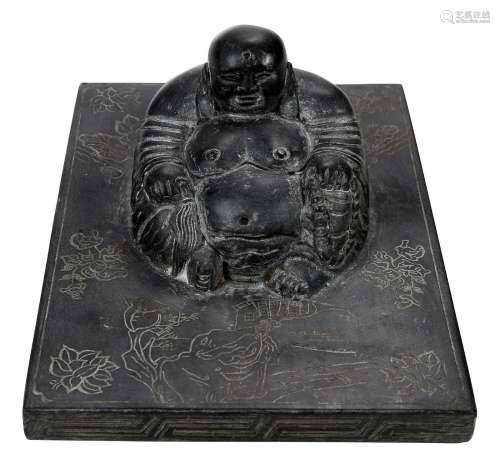 Chinese Carved Stone Paper Press
