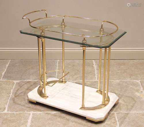 A Hollywood Regency style drinks trolley, mid 20th century, ...