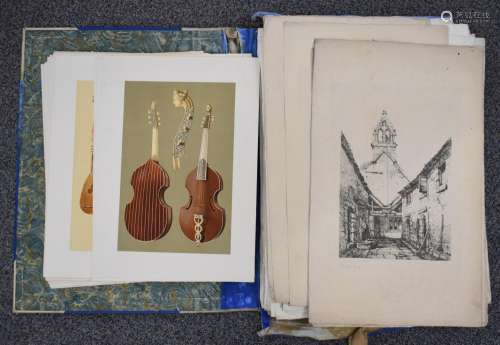 A J Hipkins illustrations of musical instruments, published ...