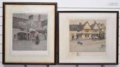 Cecil Aldin (1870-1935) pair of signed coloured lithographs ...